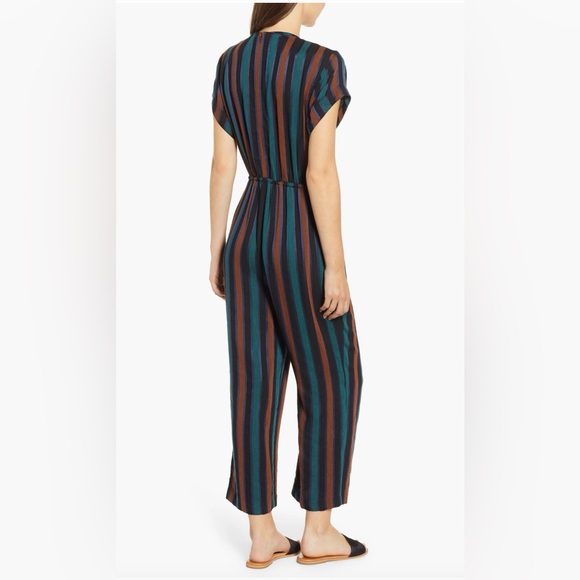 🛑SOLD🛑Madewell Striped Wrap Jumpsuit - Picture 6 of 16